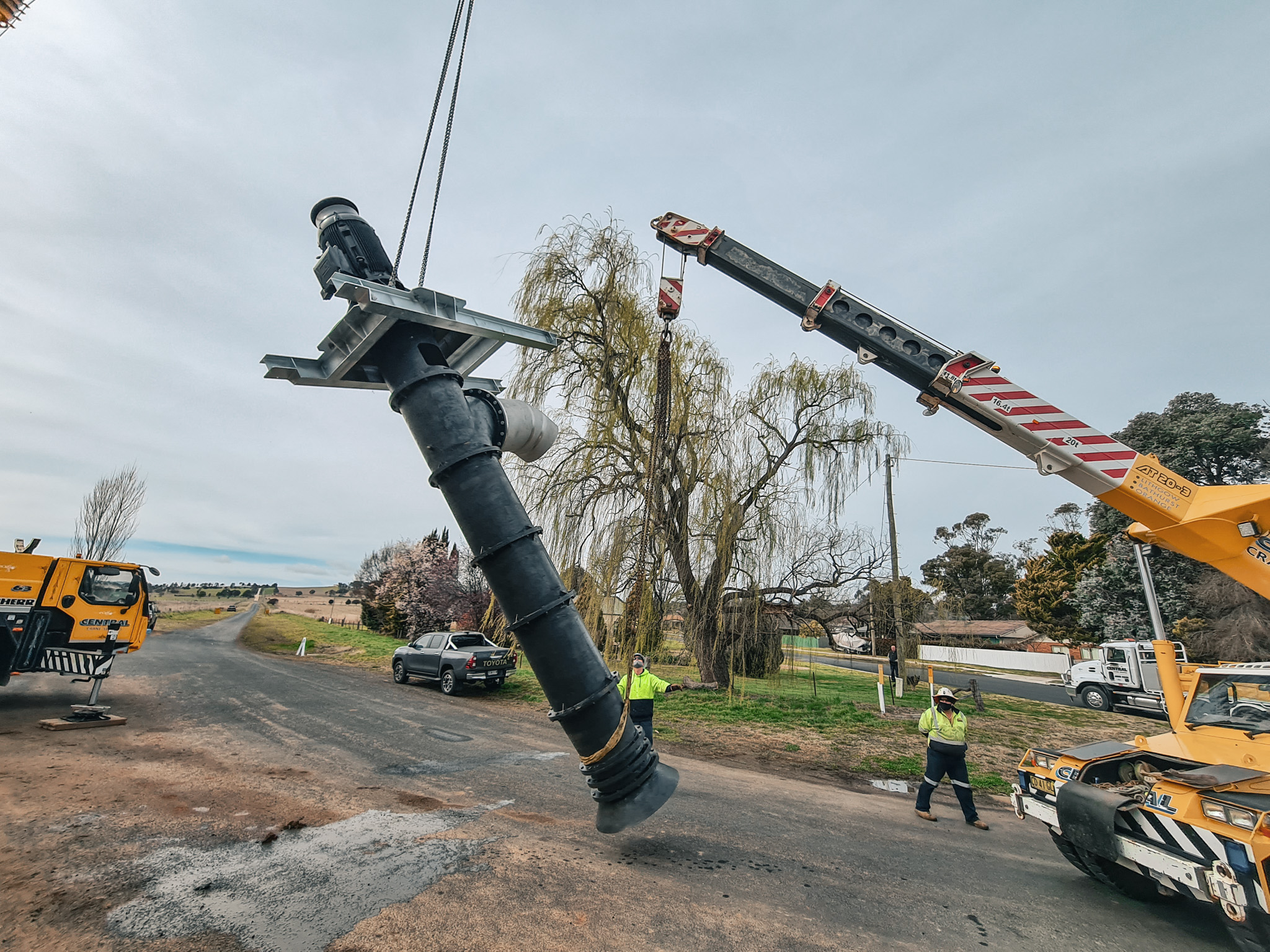 Flood Levee Pump Station Install