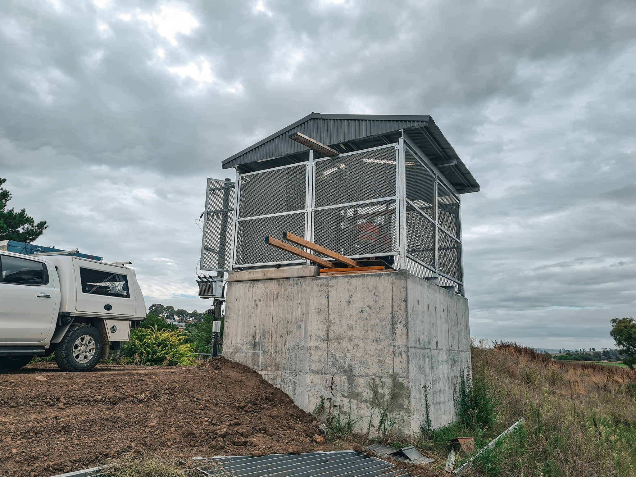 Flood Levee Pump Station Install