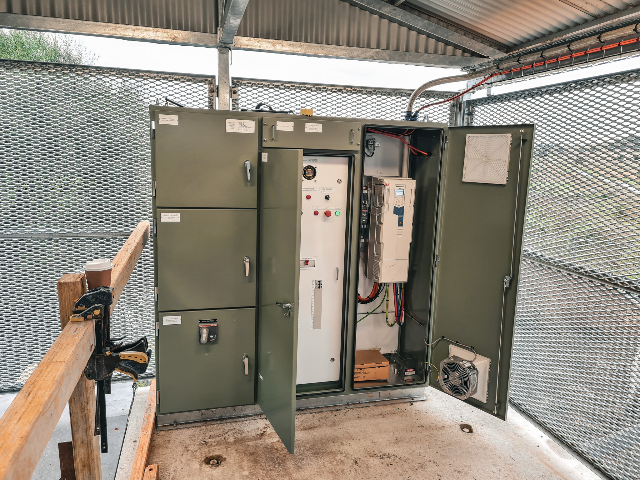 Flood Levee Pump Station Install