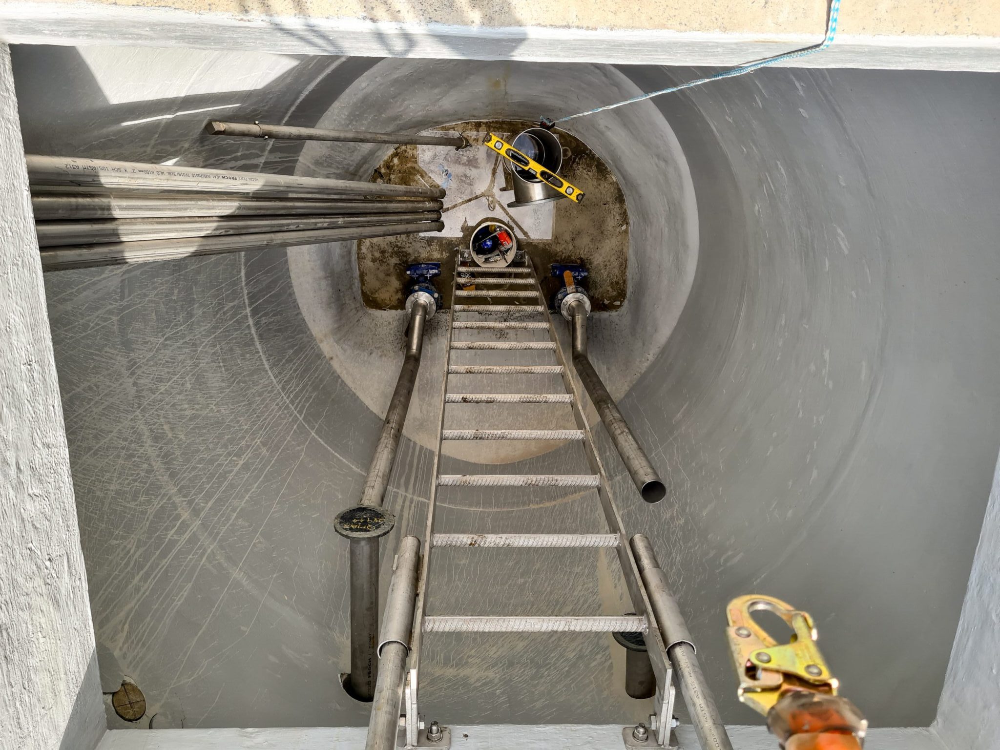 Fixed Ladder in a Sewer Pump Station