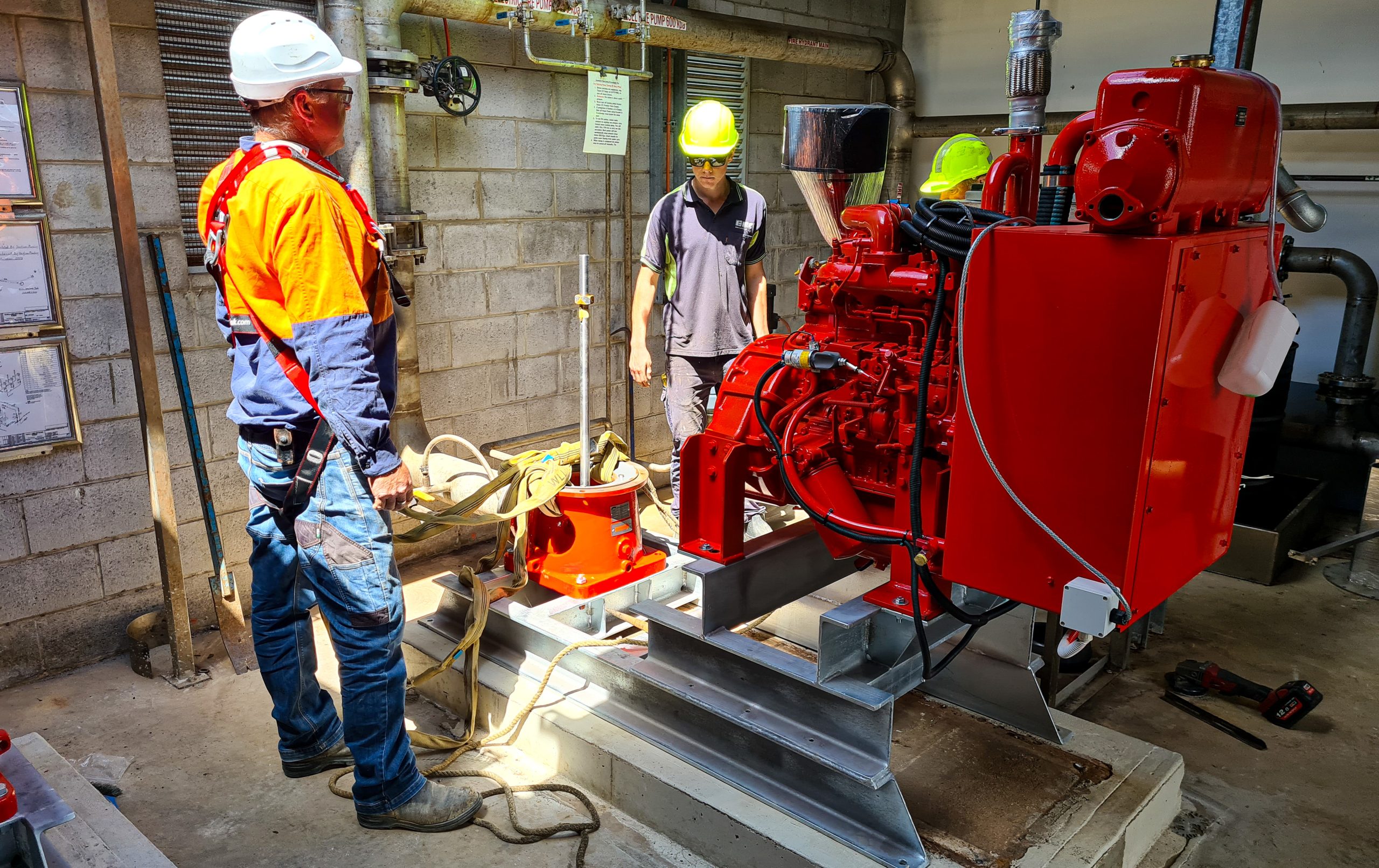 New Fire Pumps getting installed