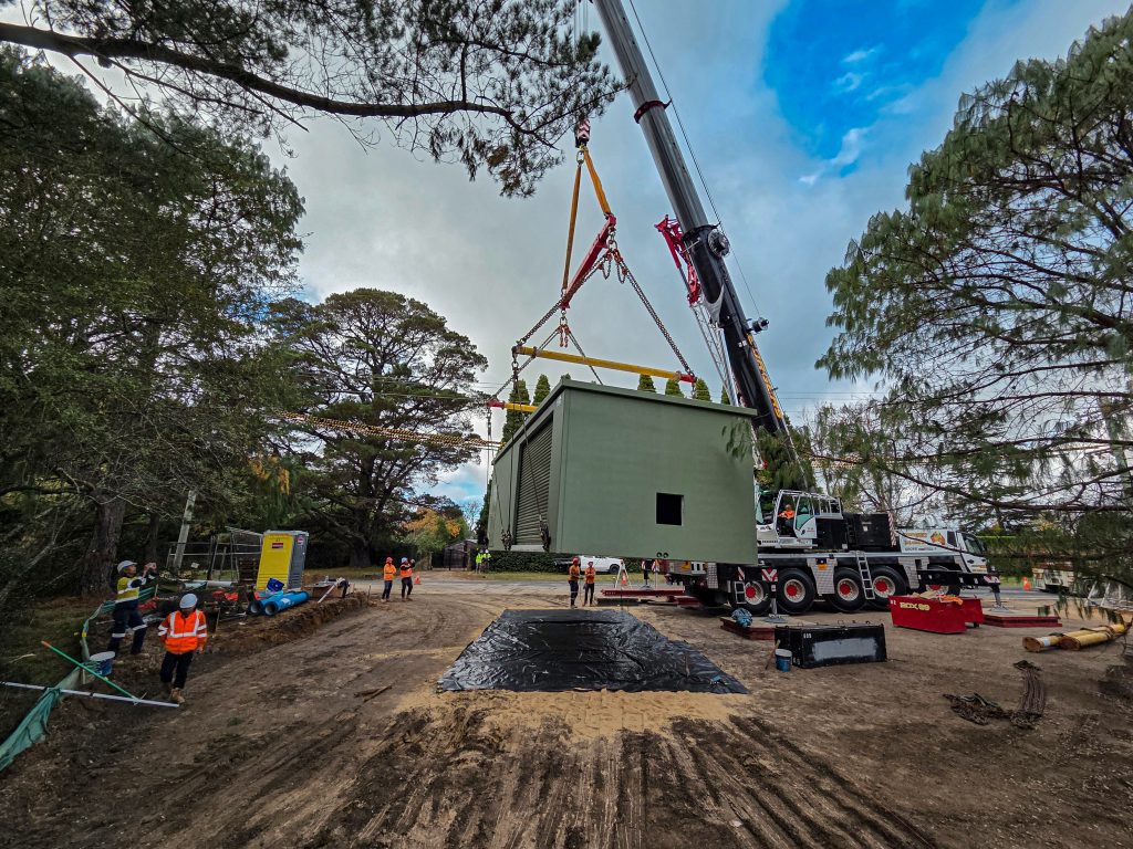 Water Transfer Pump Station Pump Room Construction