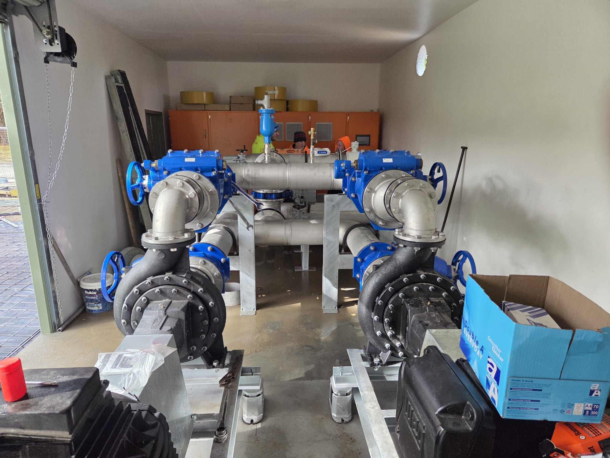 Water Transfer Pump Station Pump Room Construction