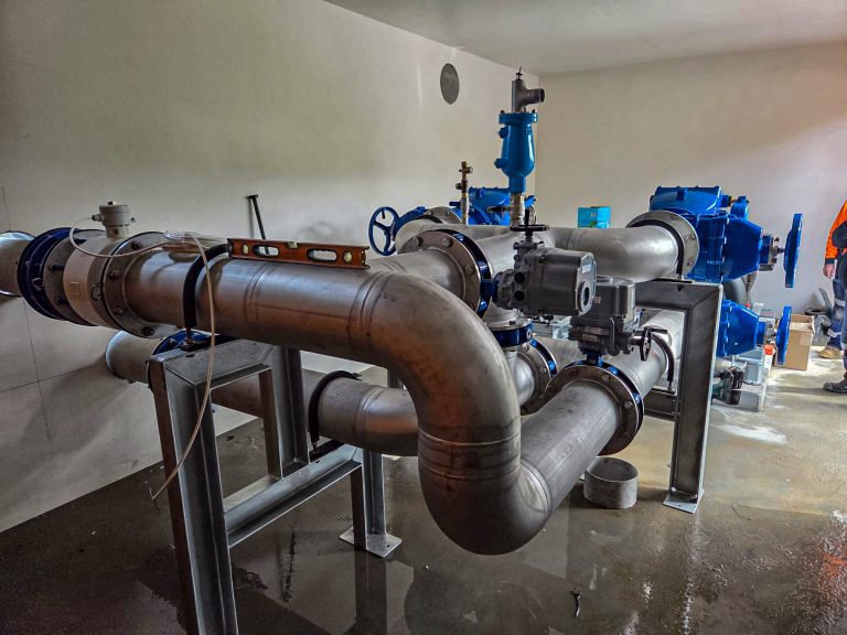 Water Transfer Pump Station Pump Room Construction