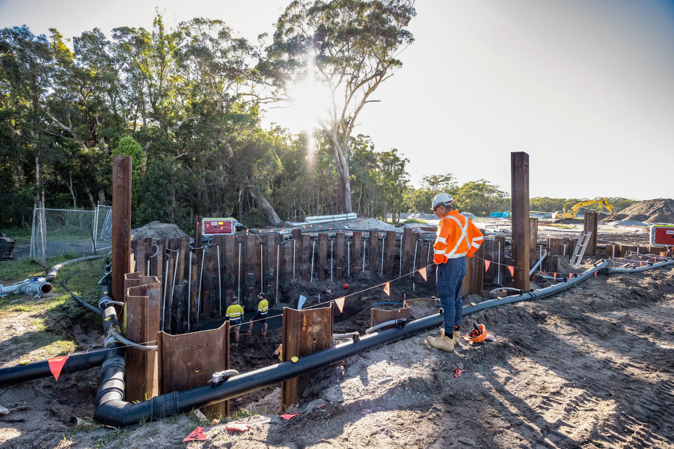 Precast Sewer Pump Station for 650 Lots at Fern Bay, NSW