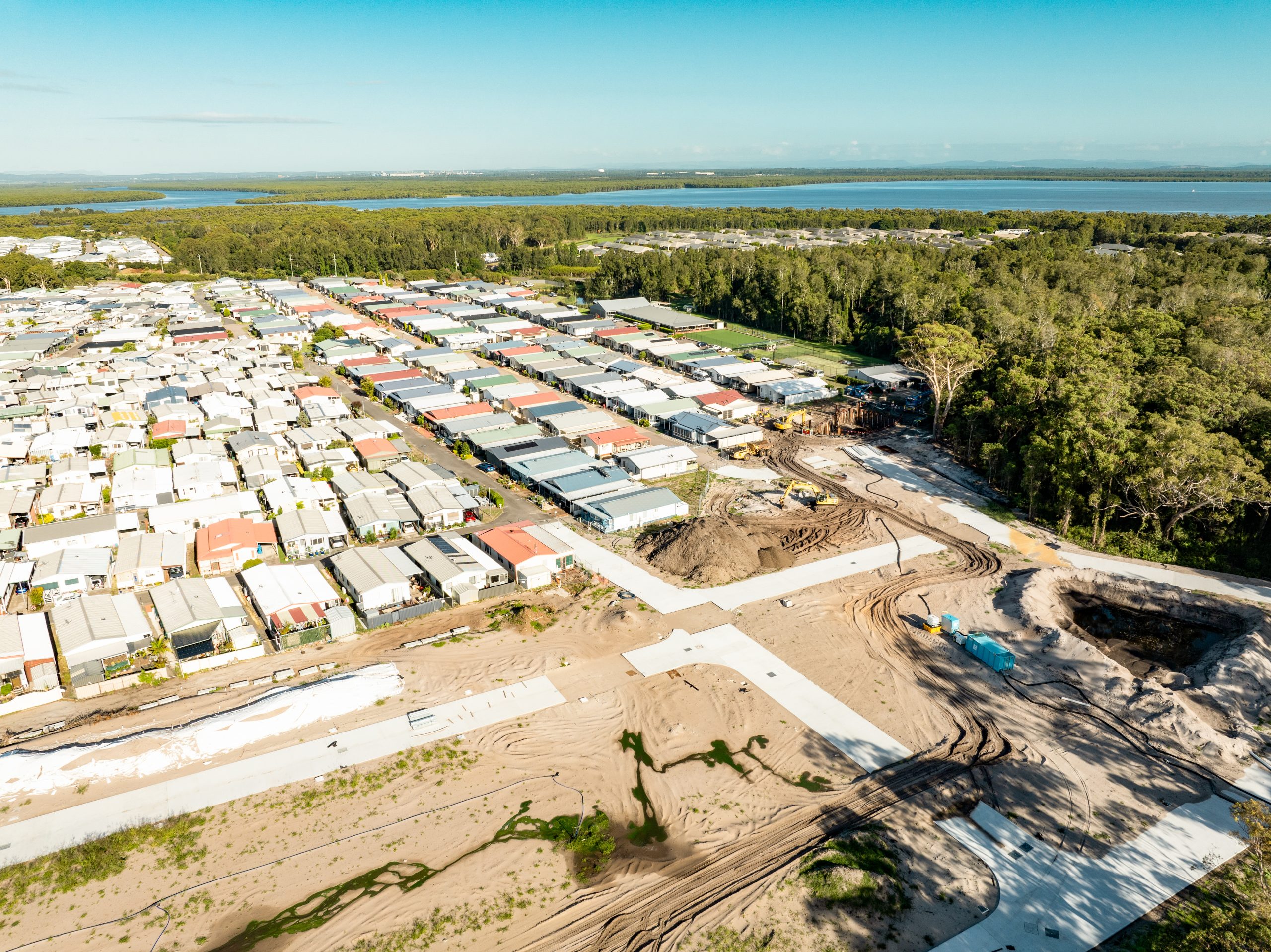Precast Sewer Pump Station for 650 Lots at Fern Bay, NSW