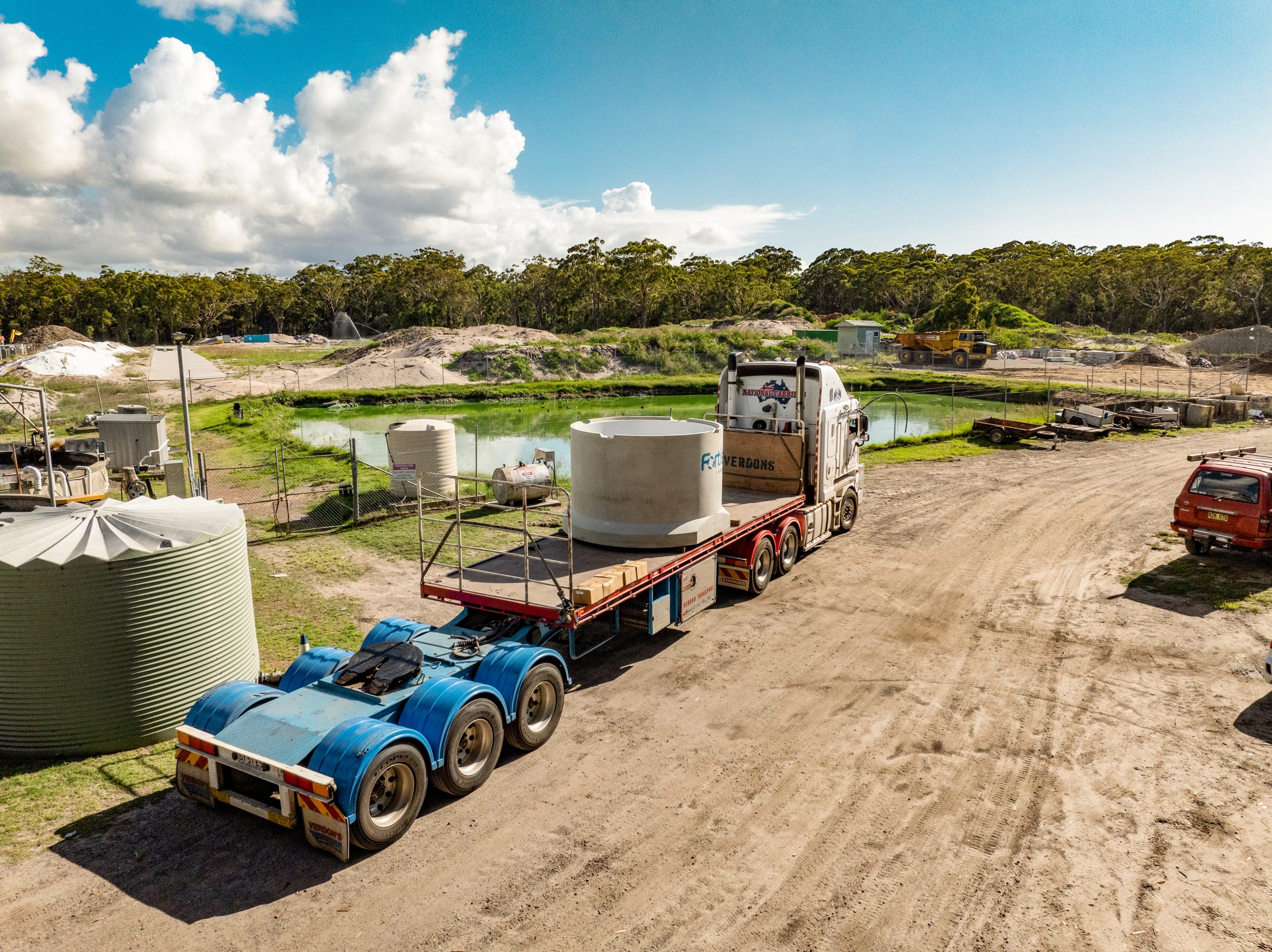 Precast Sewer Pump Station for 650 Lots at Fern Bay, NSW