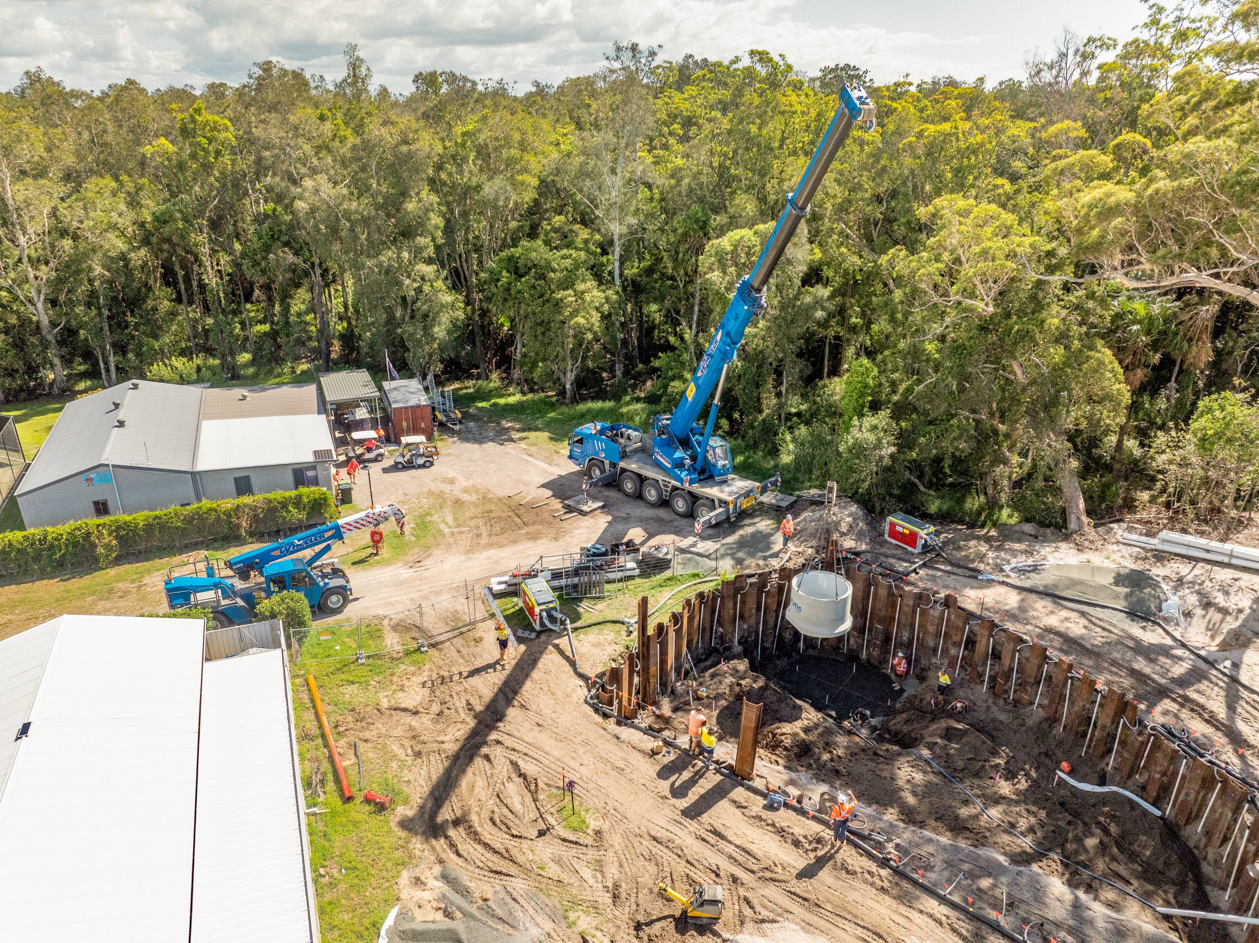 Precast Sewer Pump Station for 650 Lots at Fern Bay, NSW