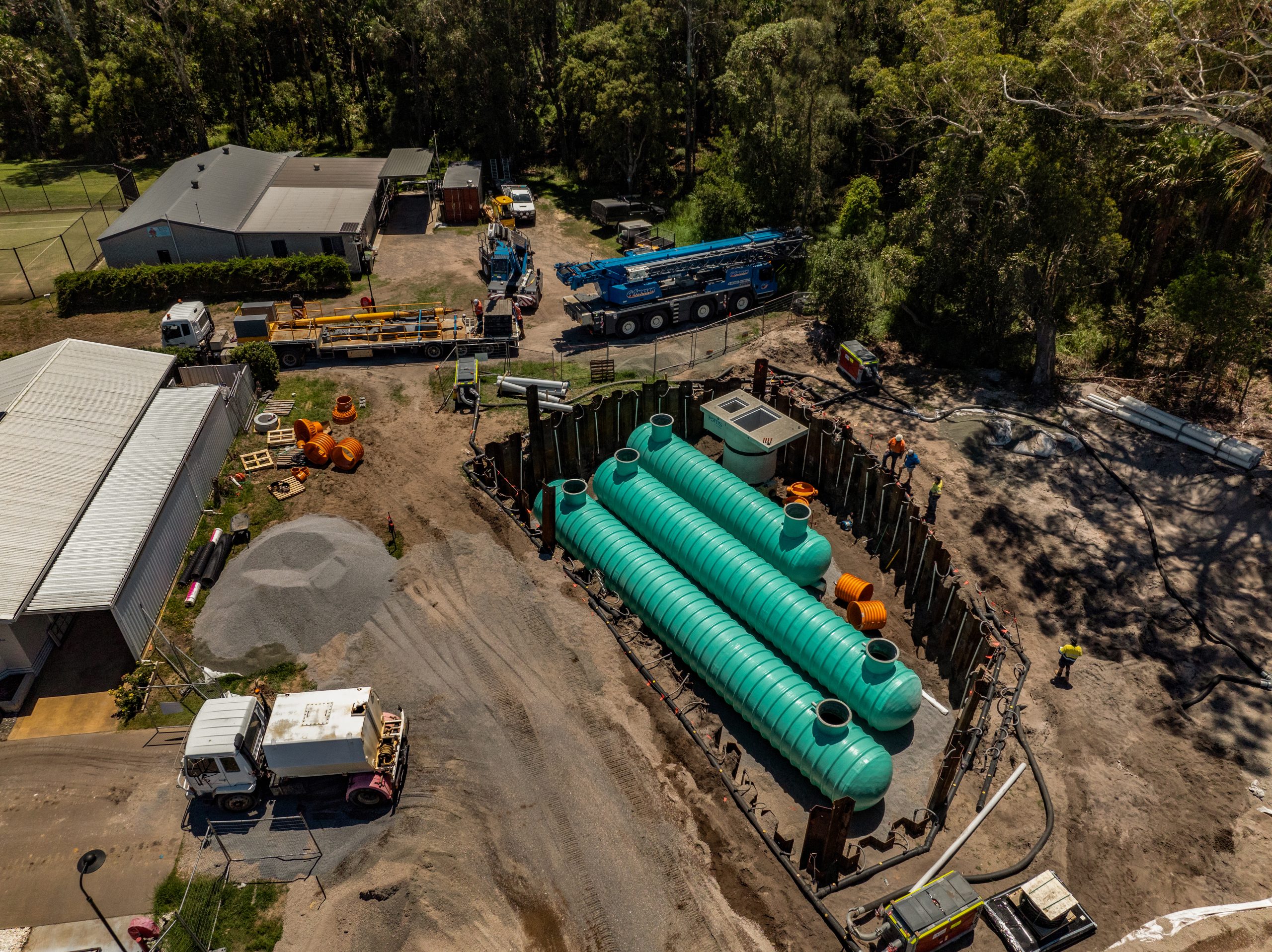 Precast Sewer Pump Station for 650 Lots at Fern Bay, NSW