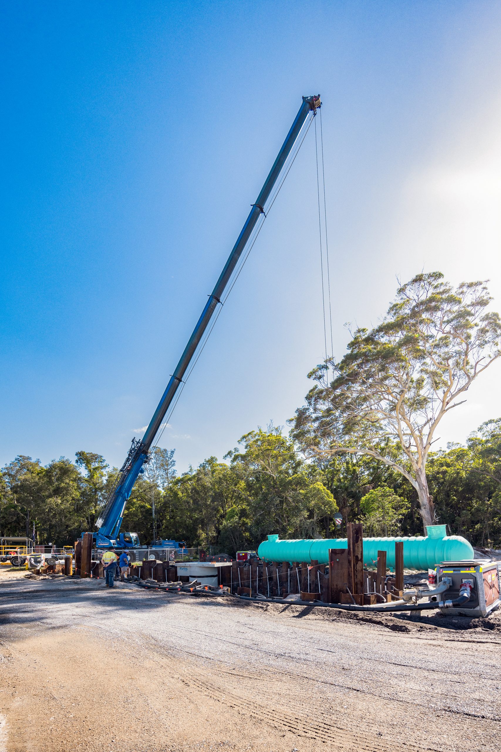 Precast Sewer Pump Station for 650 Lots at Fern Bay, NSW